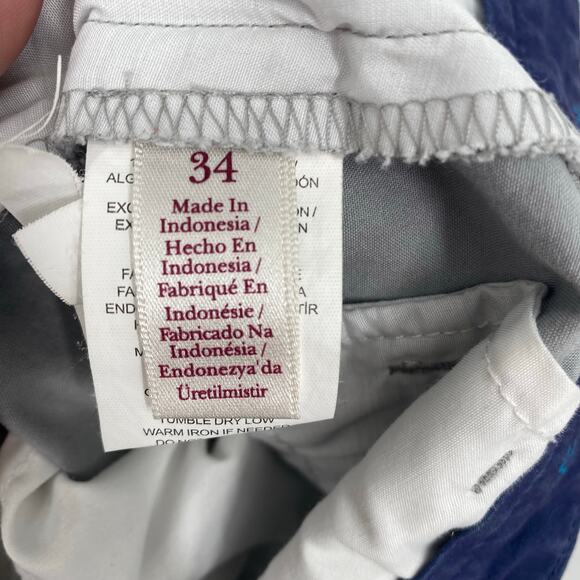 Penguin Shorts Men’s 34 Nautical Print Coastal Cruise Vacation Beach Resortwear - Picture 7 of 9